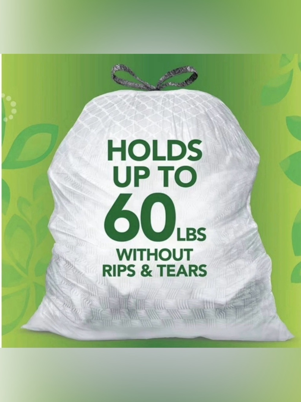 Glad ForceFlex Tall Kitchen Drawstring Trash Bags, 13 Gallon, 160 ct. - Picture 3 of 6